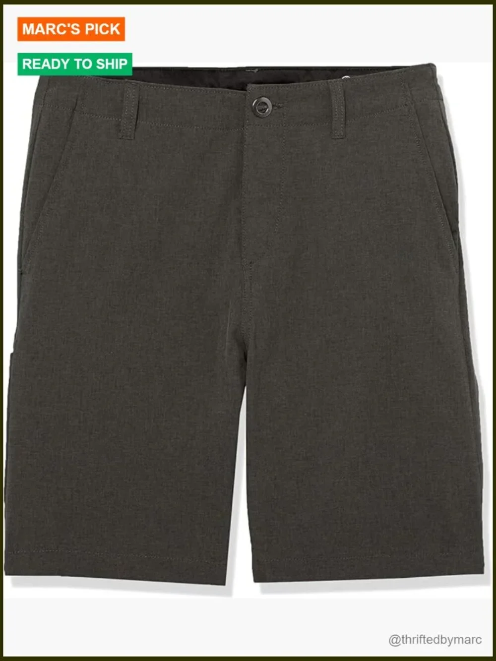 Boys' Stretch Hybrid Chino Shorts with 7 Pockets Modern Fit